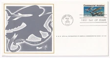 STAMP US SCOTT 1684 "The Wonders of Commercial Flight" 13 CENT 1976 FDC - D