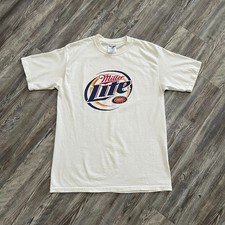 Vintage Miller Lite T Shirt Jerzees 90s Beer Logo Tee Medium
