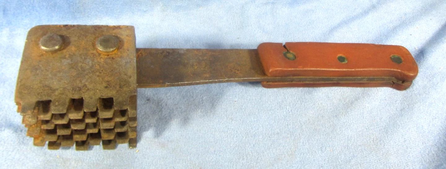 Vintage Massive Butcher Meat Tenderizer Hammer Chopper 12" long 3 Lbs.
Opens in a new window or tab