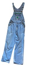VINTAGE LIBERTY STONEWASHED DISTRESSED DENIM BIB OVERALLS 34 X 30 Unisex