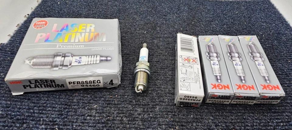 (CANTIDAD 4) Bujías NGK 94460 PFR8S8EG para Audi A6 Quattro 2009-18 Foto 2 de 4