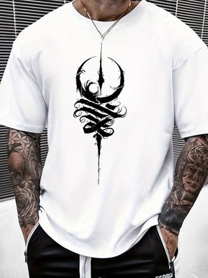 Men'S Stylish Casual Round Neck T-Shirt, Top for Summer Men'S Clothing