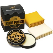 Neutral Shoe Polish Wax Premium High-Gloss Shine Leather 4oz, Clear