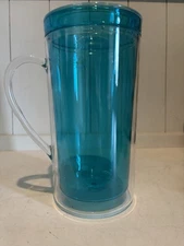 New Frontgate Tritan Aqua pool blue Insise Out Pitcher With Lid sold out