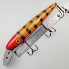 Lee Snyder Musky Lure Muskie Last Supper Metal Lip 9" Wood Bait Plug Crankbait C