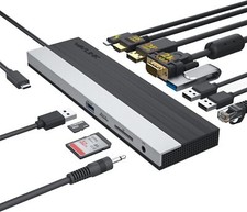 WAVLINK USB-C-Dockingstation Triple Display 1...