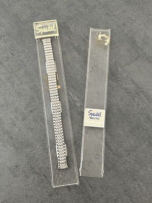 Vintage Ladies Speidel Twist On Silver Tone Watch Band Twist O Flex 6  Long