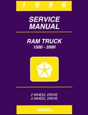 1996 Dodge Ram Truck Shop Service Repair Manual Book Engine Drivetrain Guide OEM