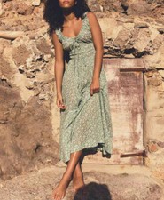Women Doen Round Neck Floral Fit & Flare Midi Dress