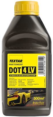 TEXTAR Bremsflüssigkeit 0,5 l DOT4LV FMVSS 116 DOT4 ISO 4925 (Class 6) SAE J