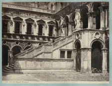 Photo Tirage Albuminé Venezia Venise Italy Italia Vers 1870