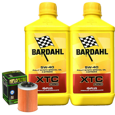 Set Service Bardahl Öl XTC 5W40 Für Can-Am� 500 Outlander Efi Dps � 2013>2014