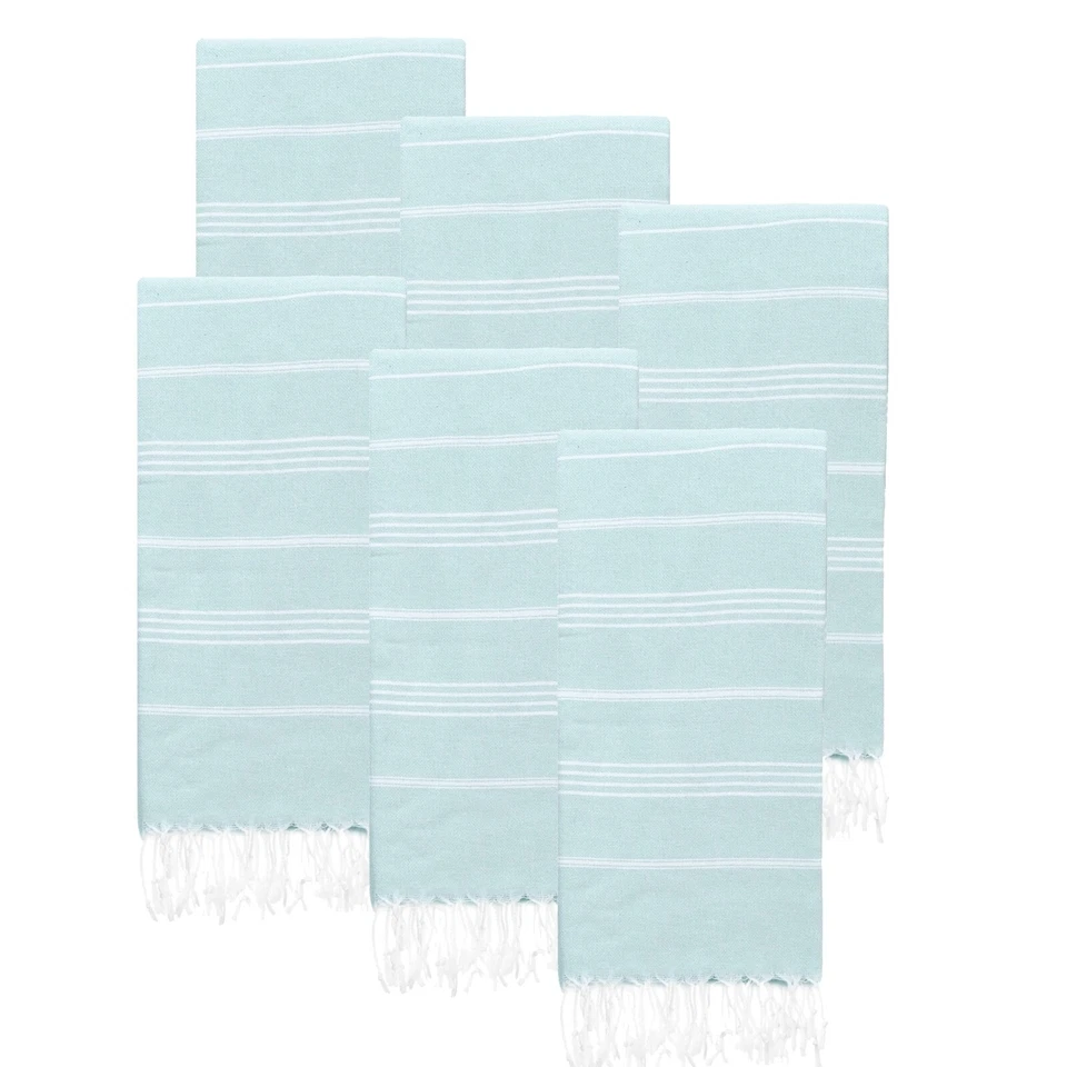 Turkish Beach Towel Set of 6 (38" x 71") | 100% Cotton Extra Large Turkish Towel - Image 2 of 4