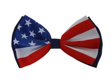 American USA Flag Red White and Blue Bow Tie