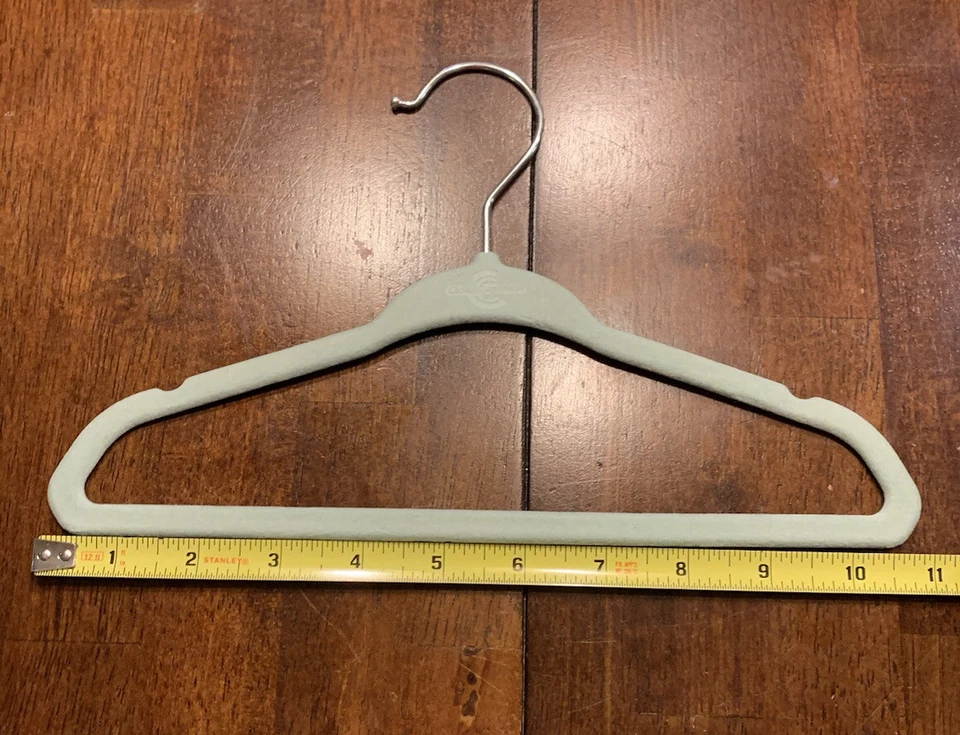 Lote de 22 Perchas Bebé/Niño Pequeño/Niños Terciopelo Flocado Sin Deslizables 11 pulgadas Foto 3 de 4