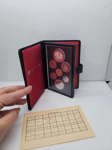 Royal Canadian Mint / Double Dollar Proof LIKE Set Silver 7 Coins 1981 / Toning.