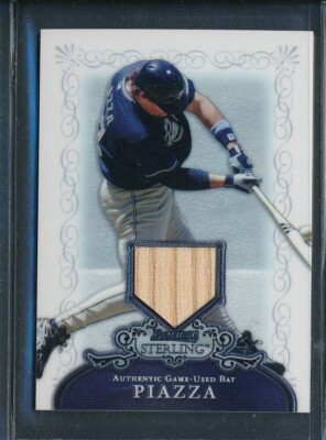 2006 Bowman Sterling GU Bat Relic #BS-MJP: MIKE PIAZZA Padres HOF