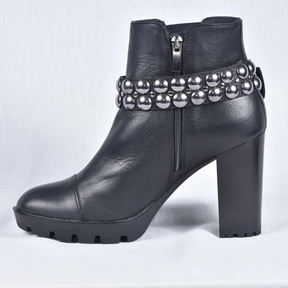 PEPEROSA  DAMEN STIEFEL STIEFELETTEN  BOOTS SCHWARZ LEDER NEU 37 39 - Bild 3 von 4
