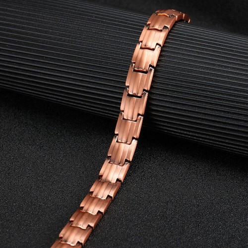 Slim Solid Pure Copper Magnetic Bracelet women men Arthritis Pain Relief Energy - Picture 4 of 12