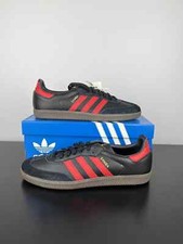 Adidas Original Samba Team Manchester United Black Red Devils HQ7030 Men's 10