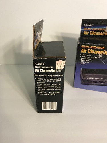Lotto vintage nuovo con scatola purificatore/ionizzatore autofresca lumen deluxe ionizzatore - Foto 7 di 8