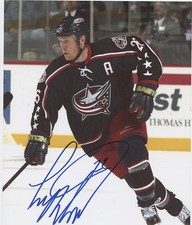 TODD MARCHANT COLUMBUS BLUEJACKETS SIGNED 8x10 PHOTO w/ COA