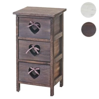 HEUTE-WOHNEN Cassettiera Forlì, Cassettiera Armadio, Look Shabby Vintage, Bianco