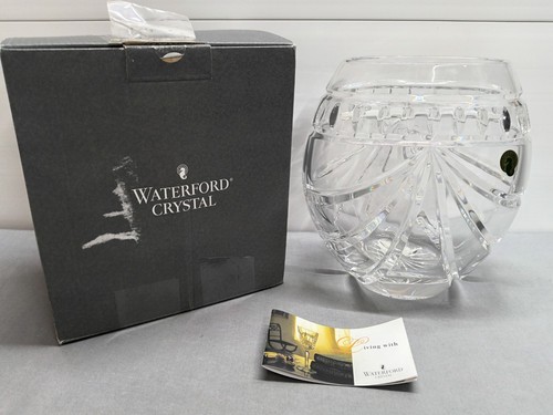 Waterford Crystal Brilliant Overture Oval Rose 8" Vase - Germany - Original Box - Picture 2 of 12