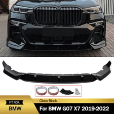Gloss Black Performance Front Lip Splitter Kit For BMW G07 X7 M Sport 2019-2022