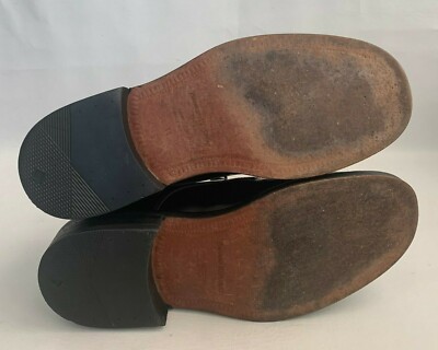 Banana Republic Oxford Black Leather Apron Round Toe Lace Up  display picture 2
