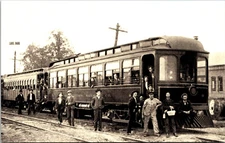 Lake Park Alliance Ohio Stark Electic Railway Postcard Interurban RPPC Reprint
