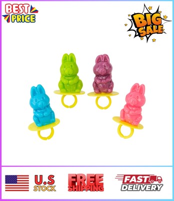Bunny Ring Lollipops Easter Candy - 12 Pc. NEW