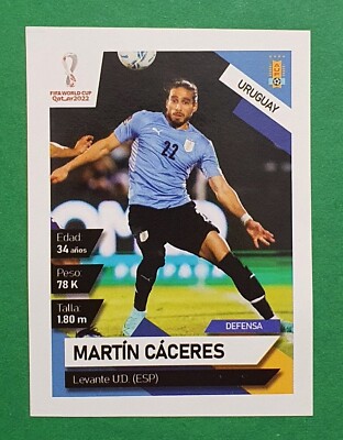 2022 EO South America Qualifiers FIFA Qatar #137 MARTIN CACERES Uruguay Sticker