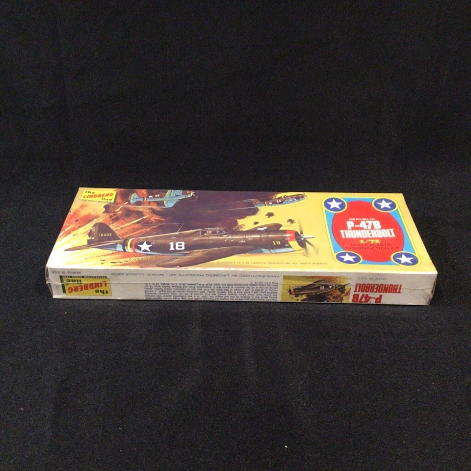 Brand New Sealed P-47B THUNDERBOLT Vintage Lindberg Kit 592 1/72 Scale (1974) - Image 3 of 4