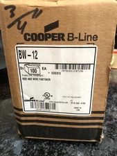 COOPER B-LINE BW-12 BW12 3/4" CONDUIT ROD & WIRE FASTENER Box (100)