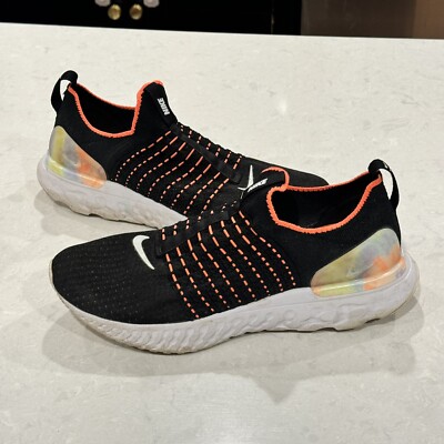 Nike React Phantom Run Flyknit 2 Womens 11 Running Shoe Sneaker DD9668-001 Black