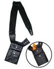 Black Leather Anti-Theft Hidden Underarm Shoulder Bag Phone Pouch Wallet Holster