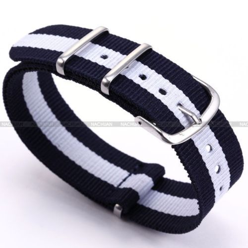 20mm / 22mm New Military Strong Nylon Sport Watch Band Strap - Assorted Colors - Picture 20 of 20
