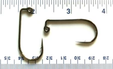 100 GT 32833 2X Strength Black Nickel 90 Degree Round Bend Jig Hooks size 2/0