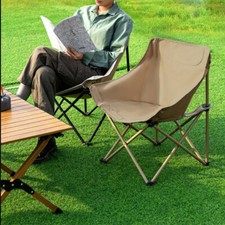 Outdoor Folding Portable Beach Fishing Camping Picnic Ultra Light Moon Chair