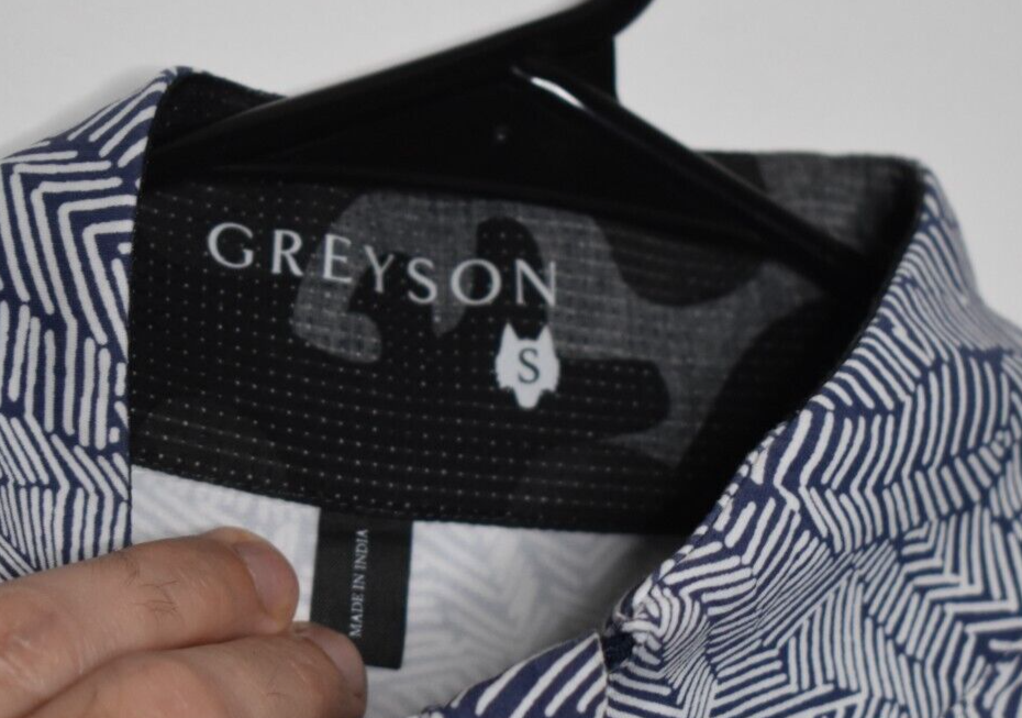Greyson Men's Size Small LACC Exclusive 1/4 Zip White / Navy