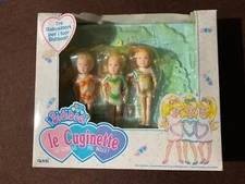 NEW IN BOX Vintage TYCO Quints Cousins Hearts Dolls rare set sealed 1990