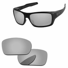 Lenslog Polarized Replacement Lenses For-Oakley Turbine - Silver OO9263