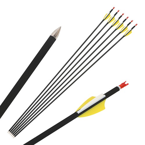 30" Carbon Arrows Archery SP1000 Vanes ID4.2mm Point Recurve Bow Target Shooting - Picture 16 of 18