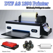 A3 DTF Transfer Printer Direct to Film Black White T-shirt Printing Heater USA