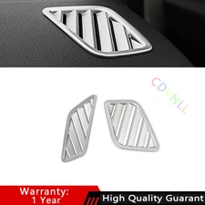 Fit For Audi Q5 2018-2022 ABS Matte Silver Instrument L&R Air Outlet Vent Trim