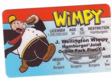 Wimpy aka Popeye 's Hamburger Loving friend fun Halloween Costume gear