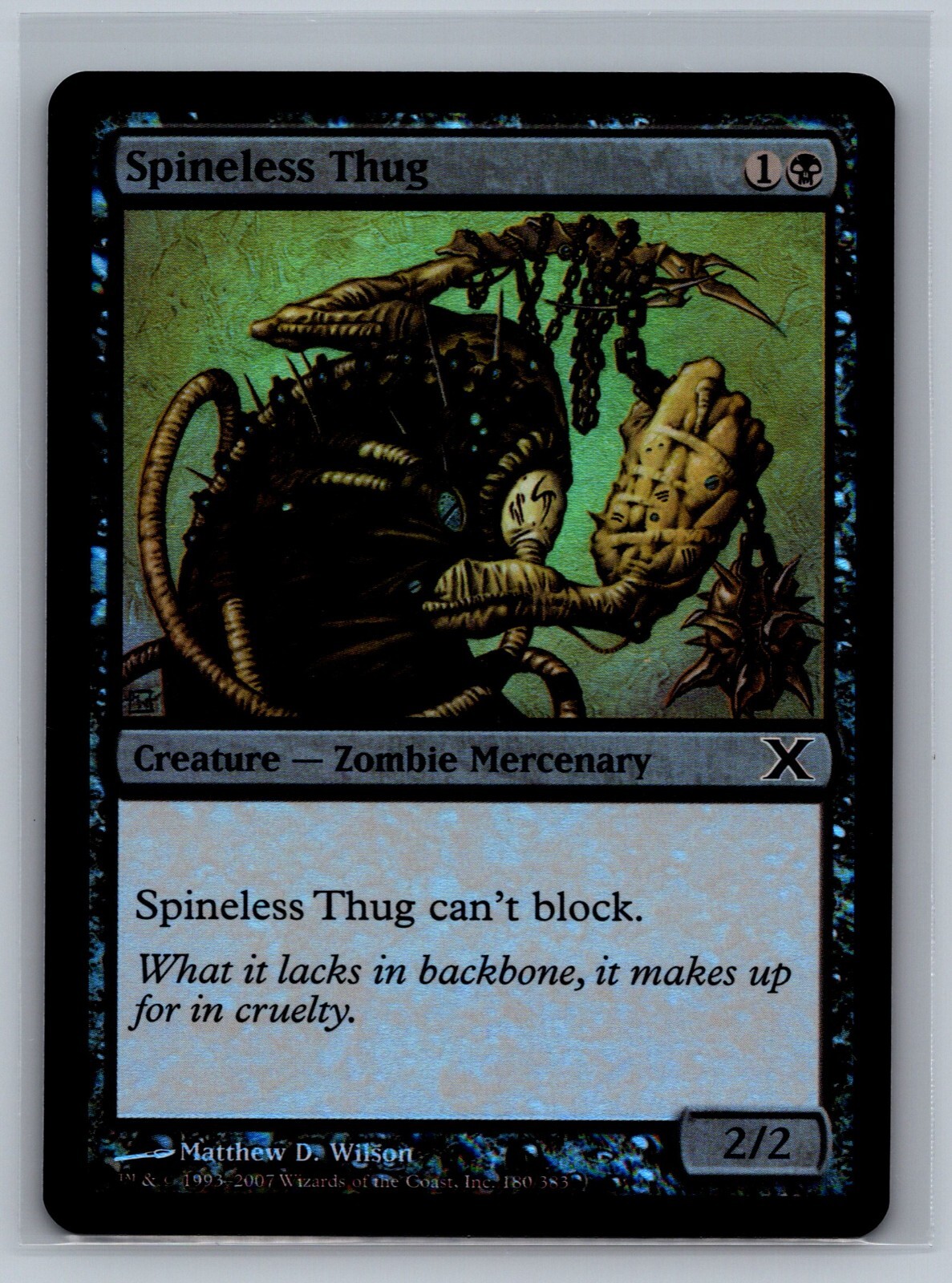 Magic The Gathering Tenth Edition Spineless Thug #180/383 Foil MTG TCG CCG 10th