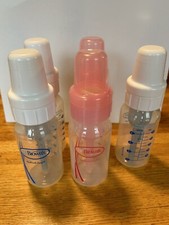 Dr. Brown's Natural Flow Anti-Colic Baby Bottles, Lot of 4 4oz Bottles