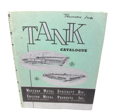#ad #ad 1961 Western Metal Specialty Chilton Wisconsin TANK Catalogue Illustrated $195.00